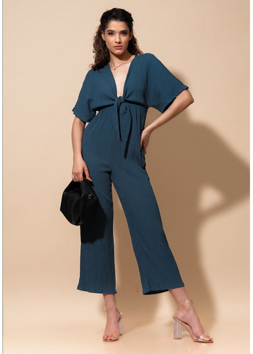 SOLANA V NECK JUMPSUIT